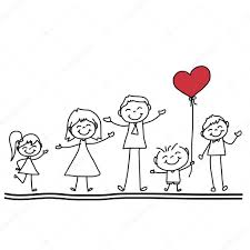 dibujo de la familia con globo